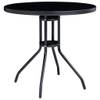 Ensemble de bistro Noir - Métal - 80 x 72 x 80 cm