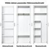 Besenschrank Mehrzweckschrank Schrank Weiß