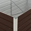 Garten-Hochbeet Braun - Metall - 80 x 77 x 160 cm