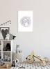 affiche Les Aristochats rose lilas - 50 x 70 x 70 cm