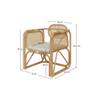 Fauteuil Navahino Marron - Rotin - 71 x 87 x 65 cm