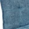 Chaise de bar en tissu bleu - LUCKY Bleu