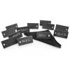 12-tlg. Namensschilder Set Grau - Stein - 13 x 7 x 21 cm