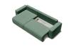 Canapé angle XL convertible LEO Vert - Textile - 148 x 85 x 298 cm
