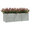 Garten-Hochbeet Silber - Metall - 80 x 77 x 240 cm