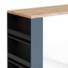 Bartisch Braun - Grau - Holzwerkstoff - 57 x 106 x 117 cm