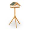 Mangeoire à oiseaux avec support Marron - Vert - Bois manufacturé - Matière plastique - 62 x 120 x 55 cm