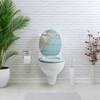 Caribbean Blue Beige - Bleu - Turquoise - Blanc - Bois manufacturé - 38 x 5 x 44 cm