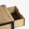 Table de chevet Icub3 40x40x45cm Noir Noir - Bois massif - Bois/Imitation - 40 x 47 x 40 cm
