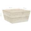 Mobilier de jardin Beige - Bois massif - Bois/Imitation - 60 x 30 x 60 cm