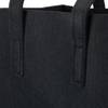 3x Sacs à bûches en feutre noir Noir