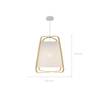 Suspension Hawi Blanc - Bambou - 40 x 42 x 40 cm