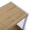 Console Icub plateau+cont. 32x70 BL-EV Blanc - Bois massif - Bois/Imitation - 70 x 75 x 32 cm