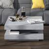 Couchtisch „Elias“ Beton 360° drehbar Grau - Holz teilmassiv - 70 x 34 x 70 cm