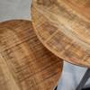 Rosa Couchtisch Set Industrial Mangoholz Giro