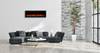 Elekrokamin Meran B130 cm El Fuego Schwarz - Glas - Metall - 130 x 46 x 12 cm