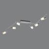 LED-Schiene mit Gelenken Silber - Metall - 150 x 24 x 8 cm