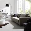 Sofa Summer (3-Sitzer) Webstoff - Webstoff Madu: Hellgrau