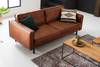 3-Sitzer Sofa FORT DODGE Antiklederlook - Microfaser Yaka: Cognac