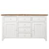 Dressoir Balignton I massief grenenhout - Wit