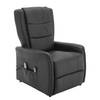 Fauteuil de relaxation Nesna Cuir véritable / Imitation cuir - Noir
