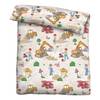 Beddengoed Bonakas beaverstof - lichtbeige/rood