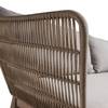 Gartensofa Bellano(3-Sitzer) Akazie massiv / Mischgewebe - Beige