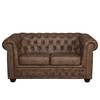 Sofa Kamaru (2-Sitzer) Kunstleder Schokolade/ Braun