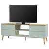 TV-Lowboard Dot Eiche Dekor - Mint