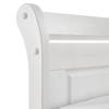 Letto singolo in legno massello Cenan Legno di pino Bianco Verniciato e laccato - Pino bianco - 100 x 200cm