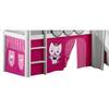 Ondergordijn Angel Cat Sugar Roze - Massief hout - 198 x 74 x 1 cm