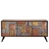 Sideboard Orient Akazie massiv / Metall - Mehrfarbig