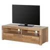TV-Lowboard Majona III Wildeiche teilmassiv / Metall - Wildeiche / Silber