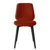 Gestoffeerde stoelen Wilga II (set van2) geweven stof - Eik - Baksteen rood
