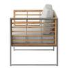 Gartensessel TEAKLINE Webstoff / Teak massiv - Hellgrau