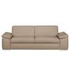 3-Sitzer Sofa Termon - Bodennah Cappuccino - Echtleder Roda: Beige