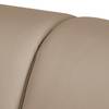 3-Sitzer Sofa Termon - Bodennah Cappuccino - Echtleder Roda: Beige