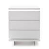 Nachtkastje Nola I Incl. LED - Hoogglans wit - 3