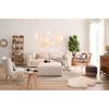3-Sitzer Sofa LORALAI Cord - Cordstoff Lola: Creme