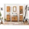 Mobile alto Woodson Acacia massello/ferro - Acacia Marrone chiaro