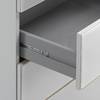 Cassettiera Lingga I Bianco / Vetro bianco