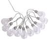 LED-Solarlichterkette Glühbirne Acrylglas - Transparent
