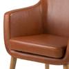 Loungesessel NICHOLAS Kunstleder Aken: Vintage Cognac