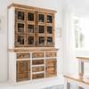Dressoir Newhaven deels massief mangohout - mangohout/wit