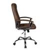 Chefsessel Bill Microfaser / Metall - Vintage Braun / Chrom