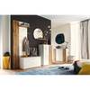 Dressoir Vantaa hoogglans wit/eikenhouten look