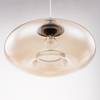 Suspension Lawrence II Verre de sécurité / Fer - 1 ampoule - Champagne