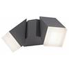 LED-wandlamp Ryan plexiglas/aluminium - Diepte: 25 cm