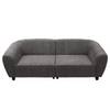 Big-Sofa Elora Cordstoff Lola: Grau