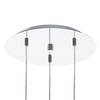 LED-Pendelleuchte Conessa III Kunststoff / Stahl - 3-flammig